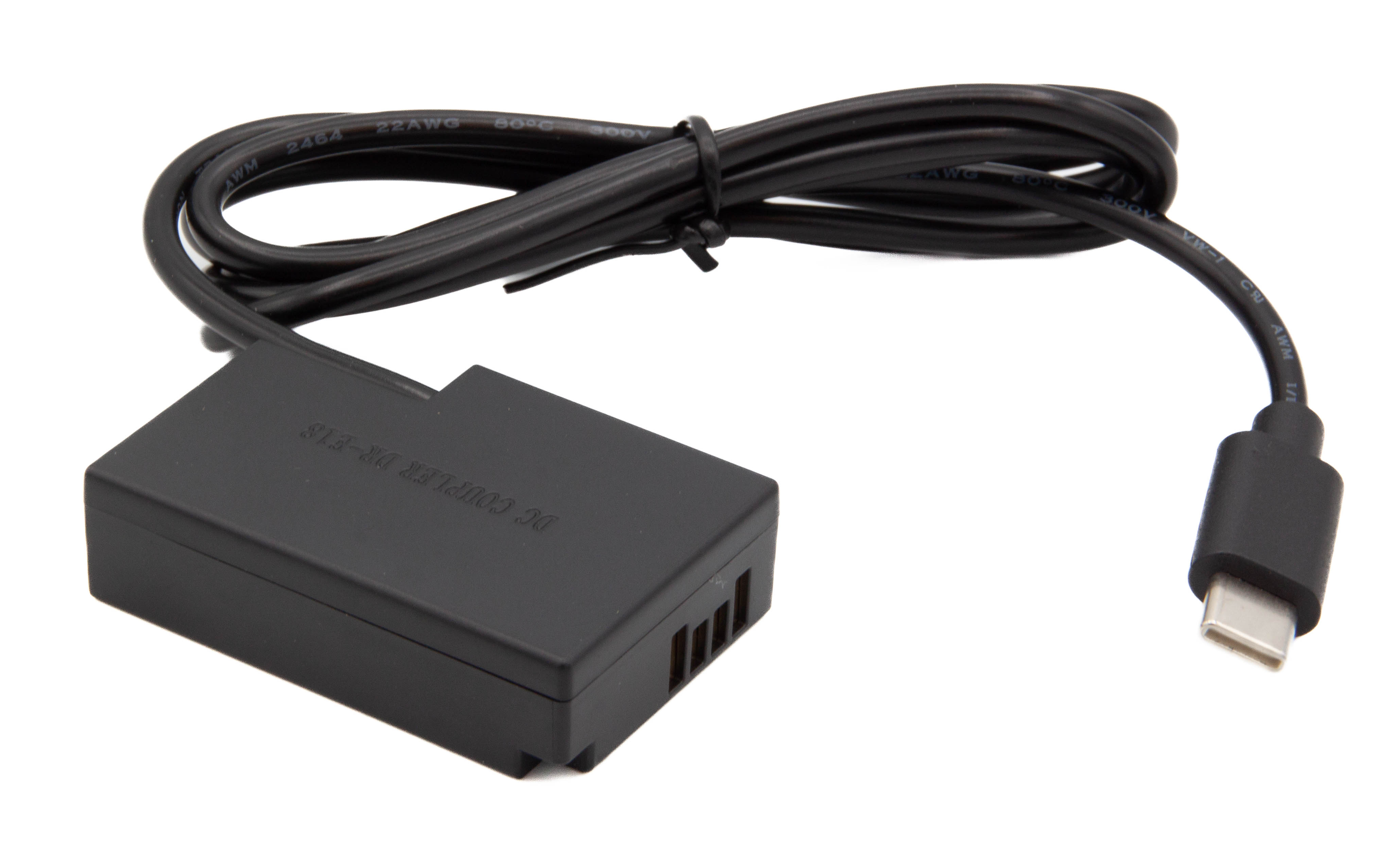 ChiliPower DR-E17 dummy accu USB-C adapterset voor o.a. Canon EOS M3, EOS M5, EOS M6 en EOS M6 II