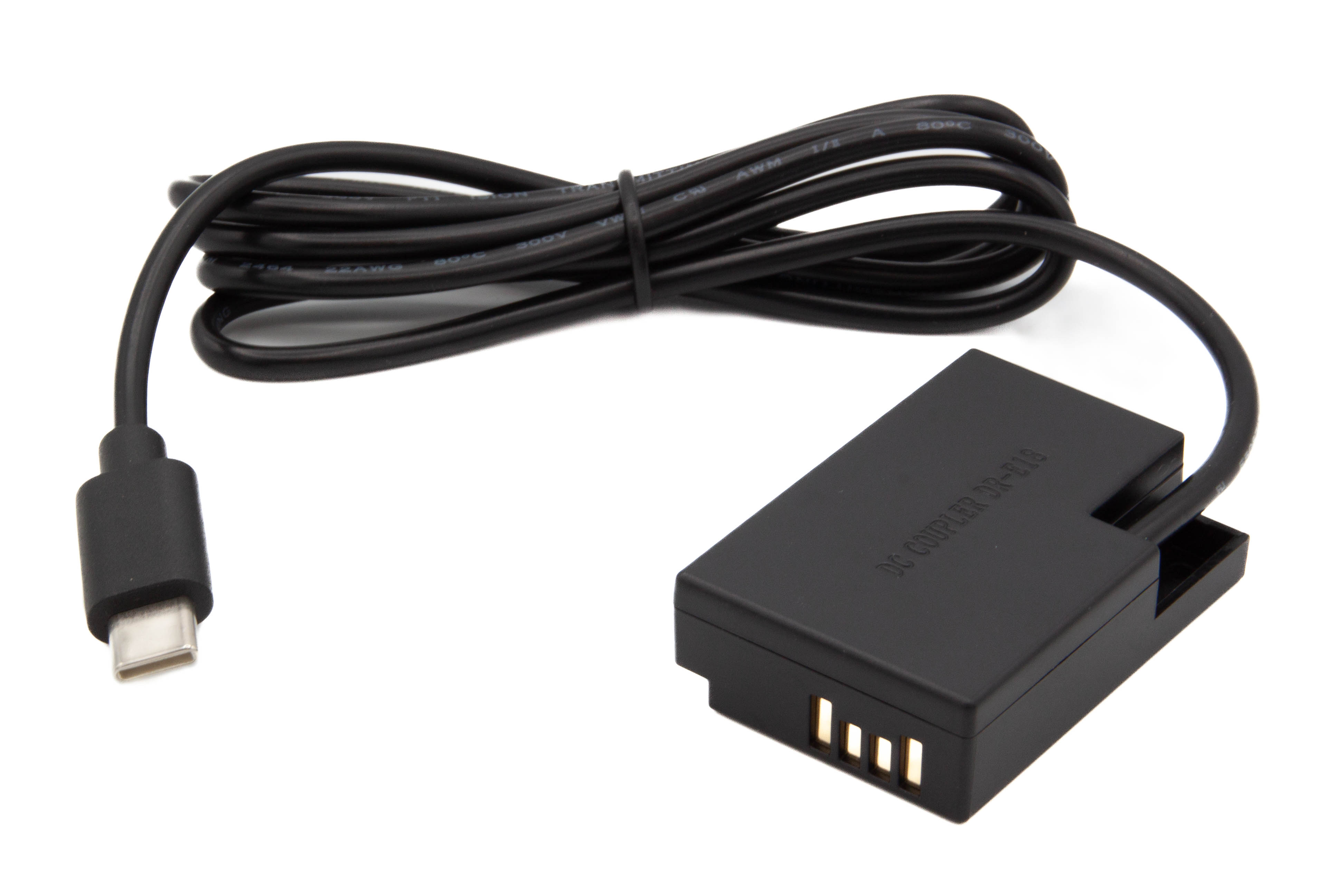 ChiliPower DR-E18 dummy accu USB-C adapterset voor o.a. Canon EOS 750D, EOS 760D, EOS 800D, EOS R8, EOS R50, EOS R100, EOS RP